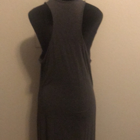 Gray Maxi Flow Dress - Picture 4 of 5